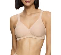 Triumph Bra Tri10186008 Modern Soft+Cotton Non-wired Moulded T-Shirt Beige 36C UK
