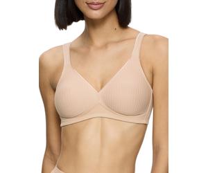Triumph Modern Soft+Cotton Non-wired Bra Moulded T-Shirt Bra Seamless Lingerie