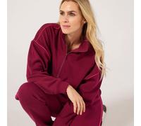 Triumph MyWear Half Zip Top DARK WINE SIZE 10