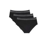 Triumph Pack of 3 Lace Detail Midi Briefs Black