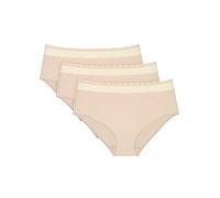 Triumph Pack of 3 Lace Detail Midi Briefs Cream