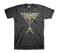 Triumph Rock Band Allied Forces Mens Short Sleeve T Shirt Classic Rock Vintage Style Graphic Tees, Black, XXL