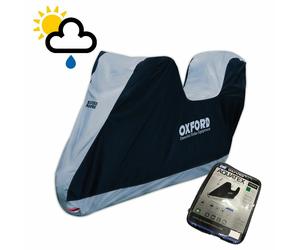 Triumph Street Cup Oxford Motorcycle Top Box Cover Waterproof White Black CV205