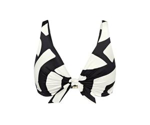 Triumph Summer Allure W Women's Bikini Top, Multicoloured (White - Dark Combination), 42, Multicoloured (White - Dark Combination), 16