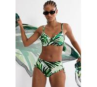 Triumph Summer Palm Wired None Padded Bikini Top, Green, Size 40C, Women Green