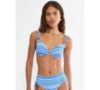 Triumph Summer Printed Padded Wired Bikini Top Light Blue