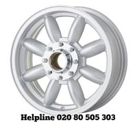 Triumph TR4a / TR5 Knock on alloy wheels 5.5x15 Minilight Design x 4 (NEW)