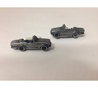 Triumph TR6 Roadster ref271 3D cufflinks classic car pewter effect
