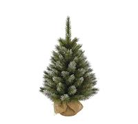 Triumph Tree - Pittsburgh x-mas tree with burlap green frosted TIPS 79 - h60xd38cm