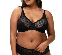 Triumph Womens Amourette 300 High Apex Bra - Black Cotton - Size 40B
