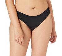Triumph Women's Aura Spotlight-High Leg String Hipster, Black, 8