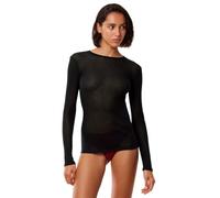 Triumph Women's Beauty Layers Top LSL Crew Neck Shirt, Black, L