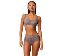 Triumph Womens Body Makeup Illusion Lace Balconette Bra, Pigeon Grey, 34C UK