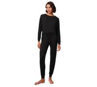 Triumph Women's Comfort Cozy Trouser Pajama Bottom, Black, 10
