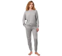 Triumph Women's Comfort Cozy Trouser Pajama Bottom, Light Grey Mix, 22