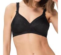 Triumph Bra Doreen + Cotton 01 – Cotton-rich Unwired Non-padded Full-Cup Support, Black 38B UK