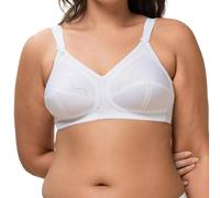 Triumph Womens Doreen + Cotton 01 Non-wired Bra, White, 50DD UK