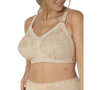Triumph International Doreen X Bra, Non-wired Full Cup, Cotton, Beige 46C