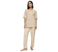 Triumph Women's Endless Comfort PK SSL 10 CO/MD Pajama Set, Skin-Light Combination, 38