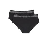 Triumph Women's Feel of Modal Midi 2p Underwear, Black, M