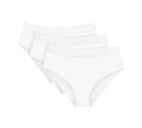 Triumph Women's Feel of Modal Midi 3p Briefs, White, L