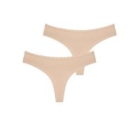 Triumph Women's Feel Of Modal String 2p UNDERPANTS, beige, M
