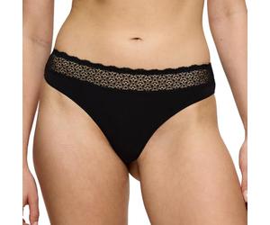 Triumph Women's Feel Of Modal String 2p UNDERPANTS, Black, L