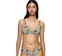 Triumph Women's Flex Smart Summer P Plunge pt Bikini Top, Green-Light Combination, 2