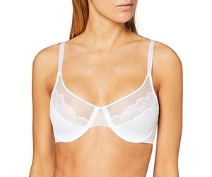 Triumph Women's Lace Spotlight W Non-Padded Wired Bra, White, 30E (Size: 65F)