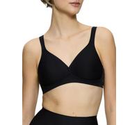 Triumph Non-Wired Bra Modern Soft+Cotton - Moulded T-Shirt, Polyamide, Black, 46C