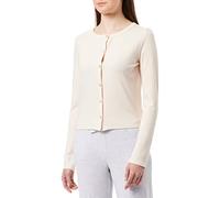 Triumph Women's Natural Spotlight Rib Cardigan Pajama Top, Fresh Powder, 12