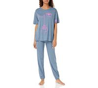 Triumph Women's Sets PK SSL 10 CO/MD Pajama, Blue Combination, 18