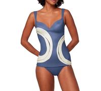 Triumph Women's Summer Allure Wp Tankini Top, Blue Combination., 12 UK/B