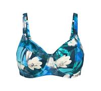 Triumph Women's Summer Fleur W 02 Bikini top, Turquoise-Dark Combination, 38