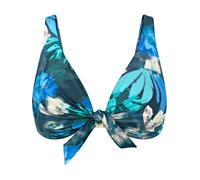 Triumph Women's Summer Fleur W Bikini top, Turquoise-Dark Combination, 38