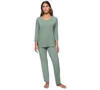 Triumph Women's Timeless Sensuality PK 3/4 Sleeves Pajama Set, Abstinthe, 38
