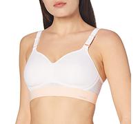Triumph Womens Triaction Hybrid Lite Ex Racerback Sports Bra, White, 32DD UK