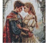 Triumphal Reunion (2) Counted Cross Stitch Kits, 14ct 200x200 Stitch,36x36cm Cotton Prince and Princess Cross Stitch kit