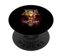 Triumphant Jesus Lion of Judah Revelation 5:5 Faith Artwork PopSockets Adhesive PopGrip