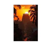 Trivandrum, Kerala Art Print, Padmanabhaswamy Temple Canvas Poster Bedroom Decor Landscape Office Room Decor Gift 20x30inch(50x75cm)