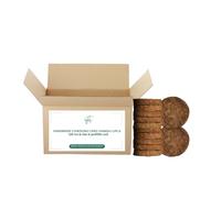 Triveni Organics Desi Gir Cow Dung Cakes (30 Pieces) | Handmade Gobar Uple for Hawan, Pujan, Agnihotra & Organic Compost | Round-Shaped Cowdung Kanda for Pooja, Havan Kund & Spiritual Rituals