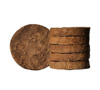 त्रिवेणी Triveni Organics Orignal Desi Gir Cow Dung Cake for Hawan, Pujan & Religious Purpose Round Shape Desi Gobar ke Uple (201 Pieces)