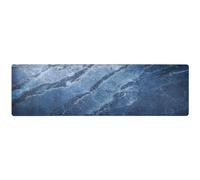 Trivet Kitchen Anti Slip Table Runners, Ceramic Golden Italian Stone Marble Navy Extra Large Plates Mat for Hot Dishes and Pots, 40" X 12" Farm Decor DIY