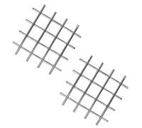 Trivet Stainless Steel Kitchen Hot Pan Pot Stand Holder-20X20Cm Cross Design 2Pk