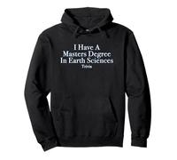 Trivia Lovers Funny Masters Degree In Earth Sciences Trivia Pullover Hoodie