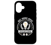 Trivia Mastermind Buzz Answer Repeat Quiz Night Design Case for iPhone 16
