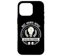 Trivia Mastermind Buzz Answer Repeat Quiz Night Design Case for iPhone 16 Pro