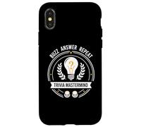 Trivia Mastermind Buzz Answer Repeat Quiz Night Design Case for iPhone X/XS