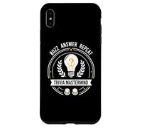 Trivia Mastermind Buzz Answer Repeat Quiz Night Design Case for iPhone XS Max
