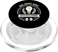Trivia Mastermind Buzz Answer Repeat Quiz Night Design PopSockets PopGrip for MagSafe